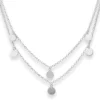 1,9mm Rund-Ankerkette Kette Collier Halskette aus 925 Silber rhodiniert 42cm