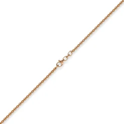 2,3mm Rundankerkette Kette Collier, 750 Gold Rotgold, Goldkette, 38cm