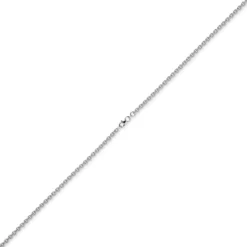 4mm Rund-Ankerkette Kette Collier Halskette 585 Gold Weißgold 60cm Halsschmuck