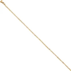 1,9mm Rundankerkette Kette Halskette Collier aus Edelstahl in Goldfarbe 46cm