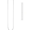 2mm Rundankerkette Kette Halskette Collier aus Edelstahl in Silberfarbe 46cm