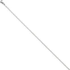 2mm Rundankerkette Kette Halskette Collier aus Edelstahl in Silberfarbe 46cm