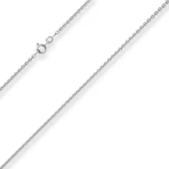 2,4mm Rund-Ankerkette Silberkette Collier Halskette aus 925 Silber 45cm