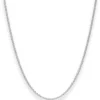 2mm Rund-Ankerkette Silberkette Collier Halskette aus 925 Silber rhodiniert 70cm