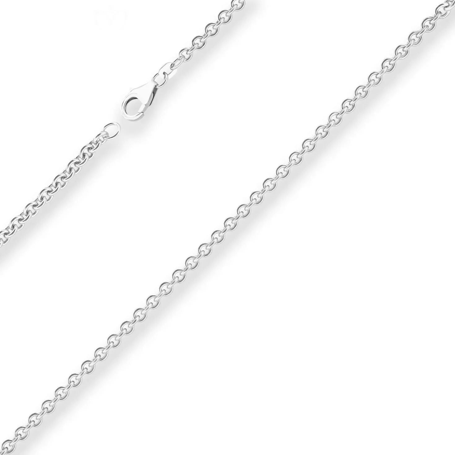 3,2mm Rund-Ankerkette Silberkette Collier Halskette aus 925 Silber 60cm