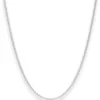 2mm Rund-Ankerkette Silberkette Collier Halskette aus 925 Silber 80cm