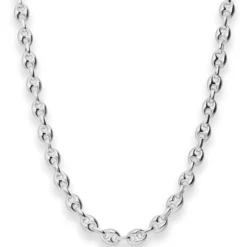 6,4mm Schiffsankerkette Silberkette Collier Halskette aus 925 Silber 50cm