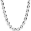 9,3mm Schiffsankerkette Silberkette Collier Halskette aus 925 Silber 55cm