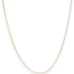 0,7mm Schlangenkette diamantiert Collier Halskette aus 375 Gold Gelbgold 45cm