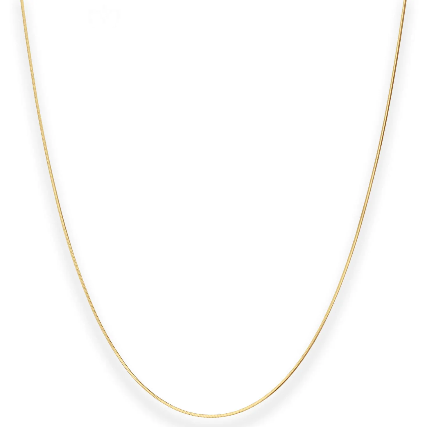 0,8mm Schlangenkette diamantiert Collier Halskette aus 585 Gold Gelbgold 45cm
