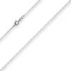 1,2mm Schlangenkette diamantiert Kette Collier aus 925 Silber rhodiniert 45cm