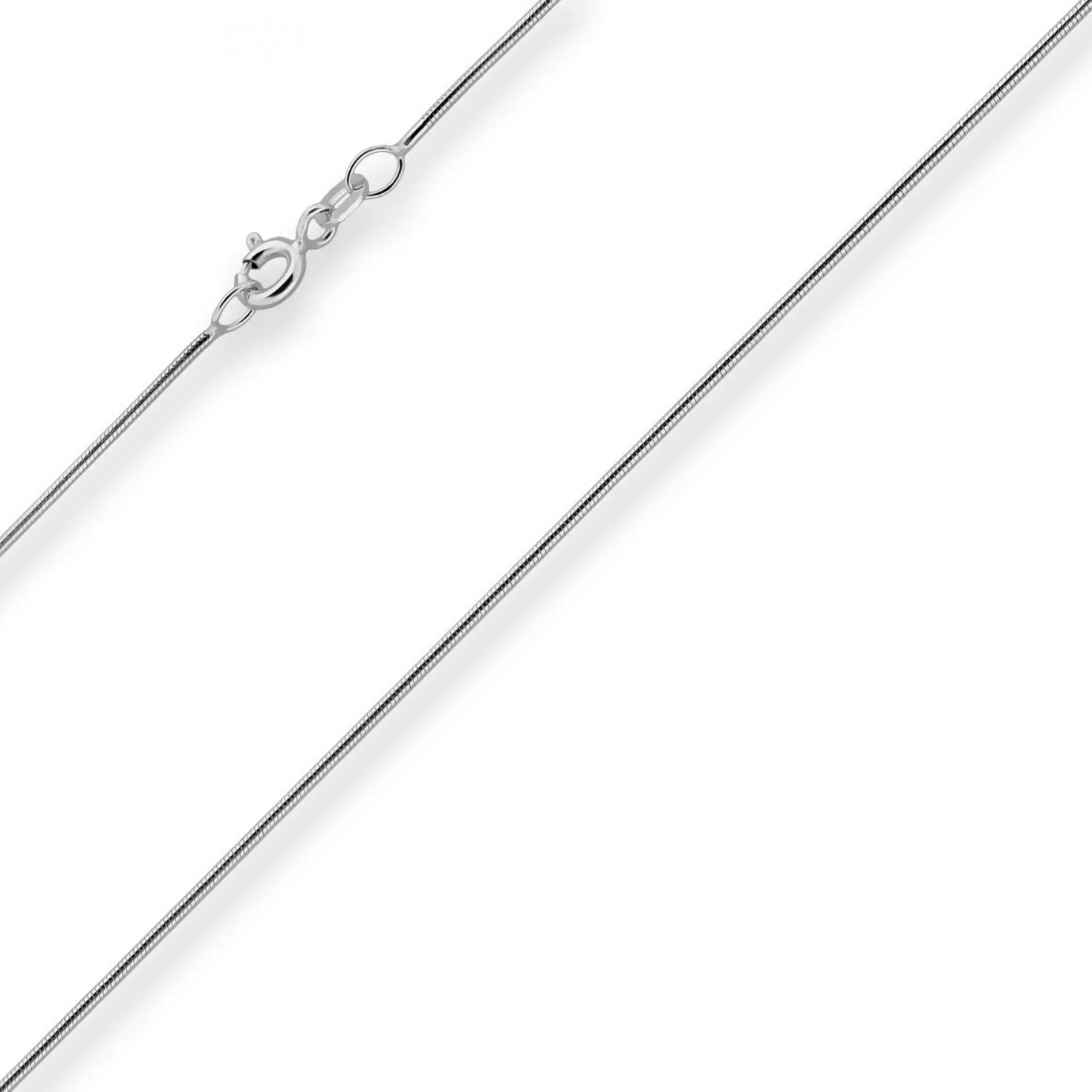0,9mm Schlangenkette Goldkette Collier Halskette aus 375 Gold Weißgold 40cm