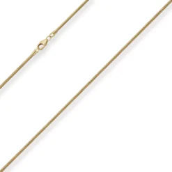 1,6mm Schlangenkette Goldkette Collier Halskette aus 585 Gold Gelbgold 42cm