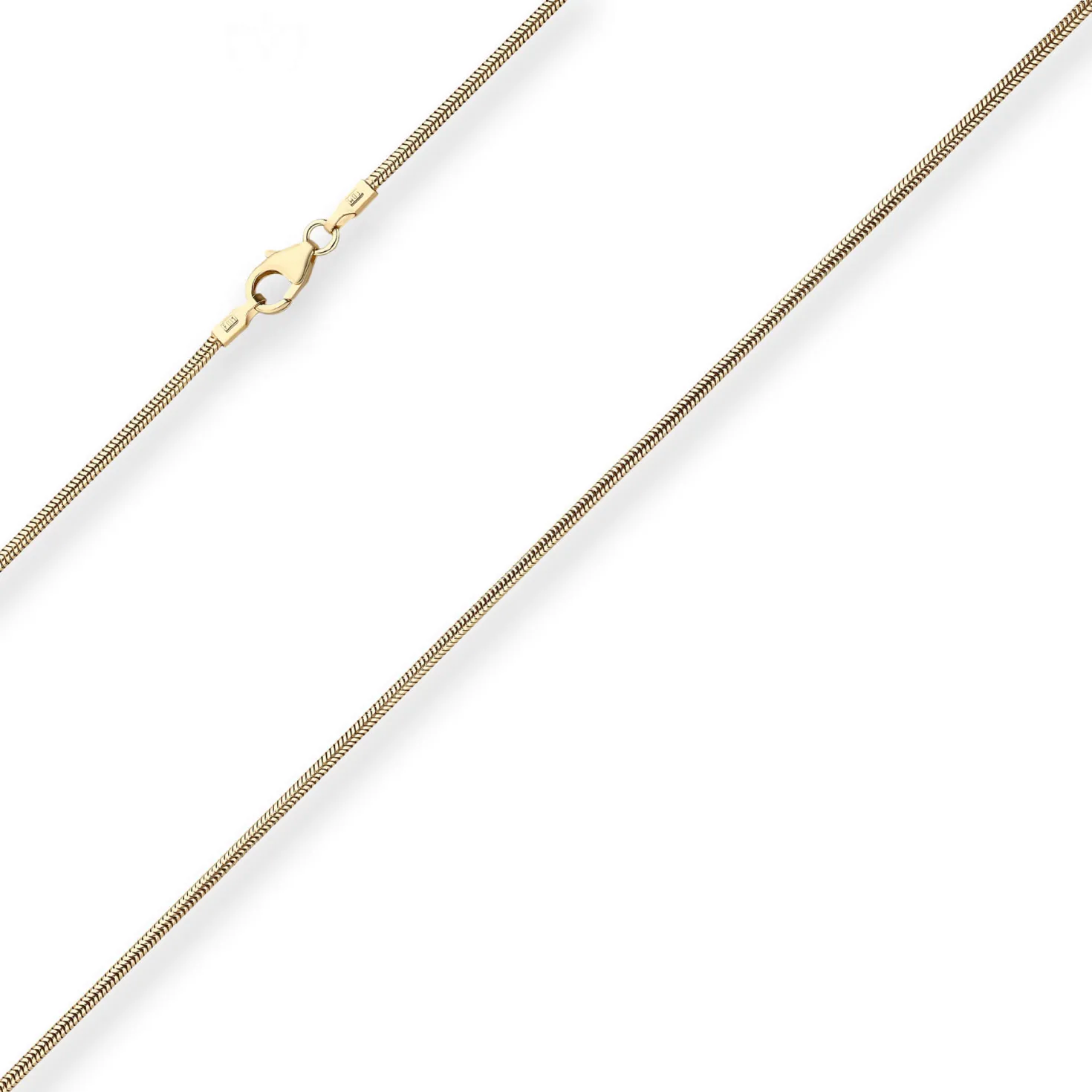 1,4mm Schlangenkette Goldkette Collier Halskette aus 585 Gold Gelbgold 40cm