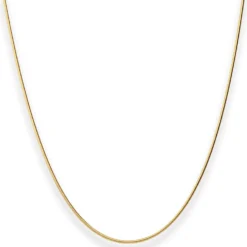 0,9mm Schlangenkette Goldkette Collier Halskette aus 375 Gold Gelbgold 50cm