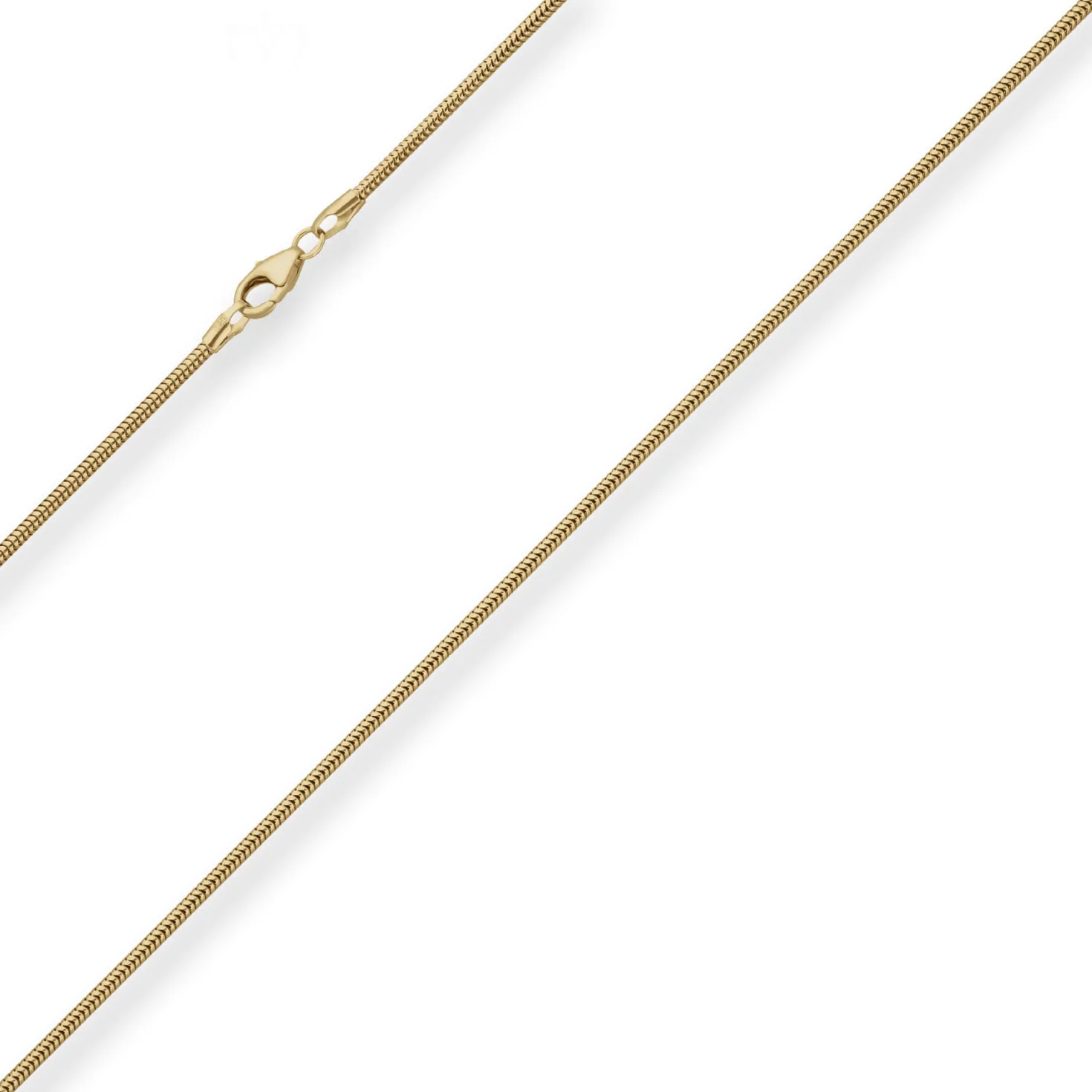 1,6mm Schlangenkette Goldkette Collier Halskette aus 333 Gold Gelbgold 55cm