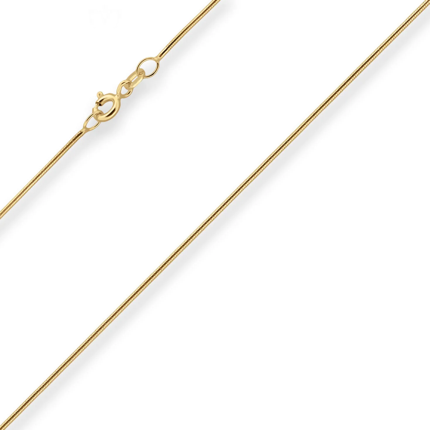 0,9mm Schlangenkette Goldkette Collier Halskette aus 333 Gold Gelbgold 50cm