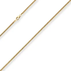 1,9mm Schlangenkette Goldkette Collier Halskette aus 333 Gold Gelbgold 40cm