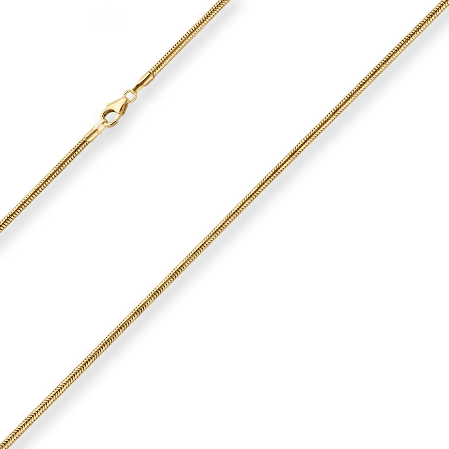 1,9mm Schlangenkette Goldkette Collier Halskette aus 333 Gold Gelbgold 42cm