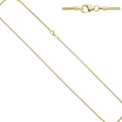 1,4mm Schlangenkette Halskette Kette Collier aus 333 Gold Gelbgold 40cm