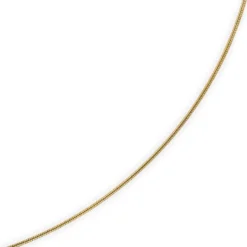 1mm Schlangenkette Kette Collier aus 750 Gold Gelbgold, Goldkette 50cm