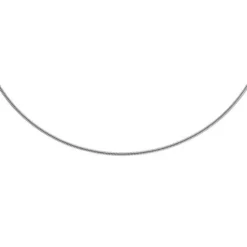 1,9mm Schlangenkette Kette Collier aus 585 Gold Weißgold, 55cm, Damen