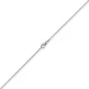 1mm Schlangenkette Kette Collier aus 750 Gold Weißgold, Goldkette 45cm