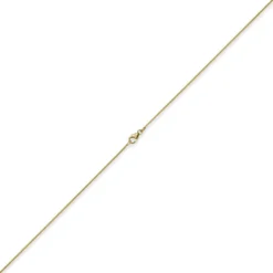 1mm Schlangenkette Kette Collier aus 750 Gold Gelbgold, Goldkette 40cm