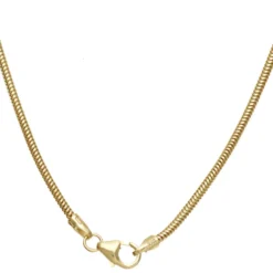 1,6mm Schlangenkette Kette Collier Halskette 333 Gold Gelbgold 42cm