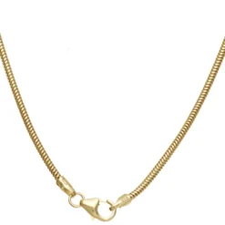 1,6mm Schlangenkette Kette Collier Halskette 585 Gold Gelbgold 42cm