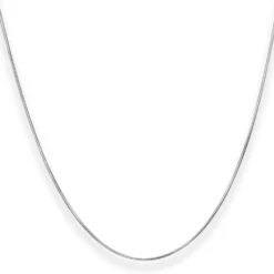 0,9mm Schlangenkette Kette Collier Halskette aus 750 Gold Weißgold 40cm