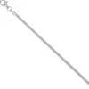 1,9mm Schlangenkette Kette Collier aus 925 Silber rhodiniert 80cm