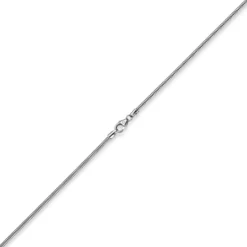 1,9mm Schlangenkette Kette Collier, 750 Gold Weißgold, Goldkette 40cm