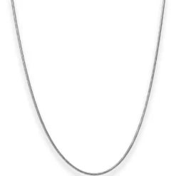 1,4mm Schlangenkette Kette Collier Halskette aus 925 Silber rhodiniert 55cm