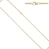 1,4mm Schlangenkette Kette rund, 333 Gold Gelbgold 50cm