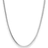 2,8mm Schlangenkette oval Silberkette Collier Halskette aus 925 Silber 45cm