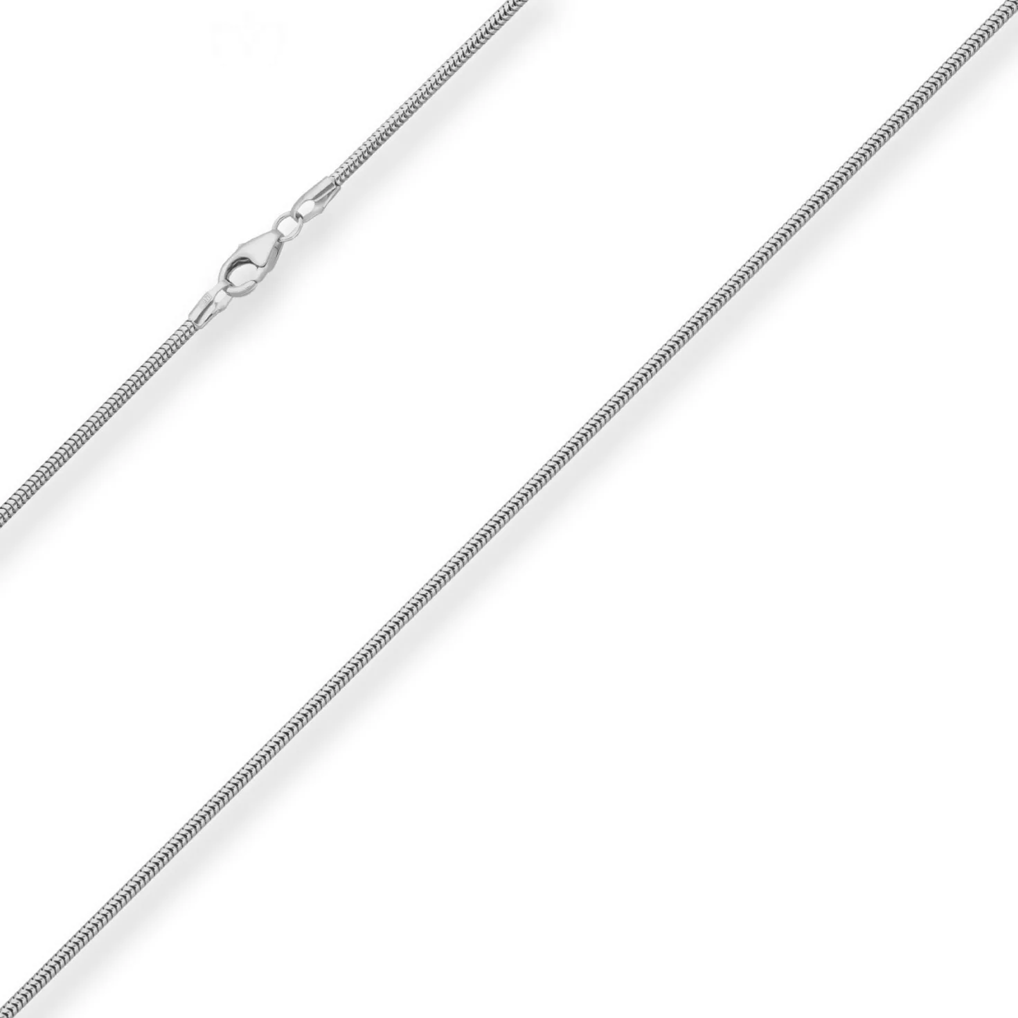 1,6mm Schlangenkette Silberkette Collier Halskette aus 925 Silber 70cm