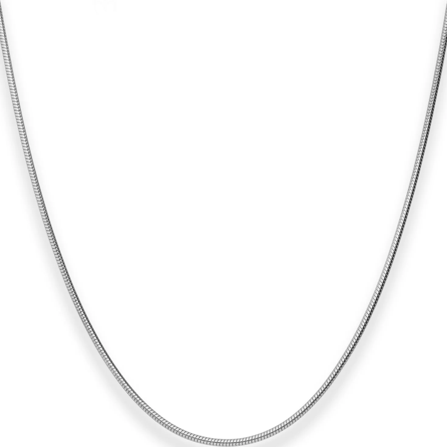 1,6mm Schlangenkette Silberkette Collier Halskette aus 925 Silber 45cm