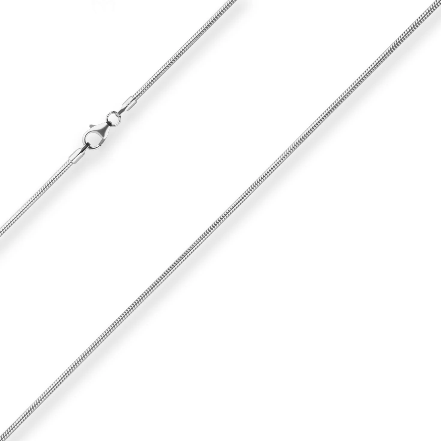 1,6mm Schlangenkette Silberkette Collier Halskette aus 925 Silber 42cm
