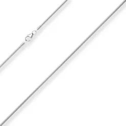 1,8mm Schlangenkette Silberkette Collier Halskette aus 925 Silber 45cm