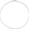 2,8mm Seidencollier Collier flieder, Karabiner 925 Silber, Damen, 42cm