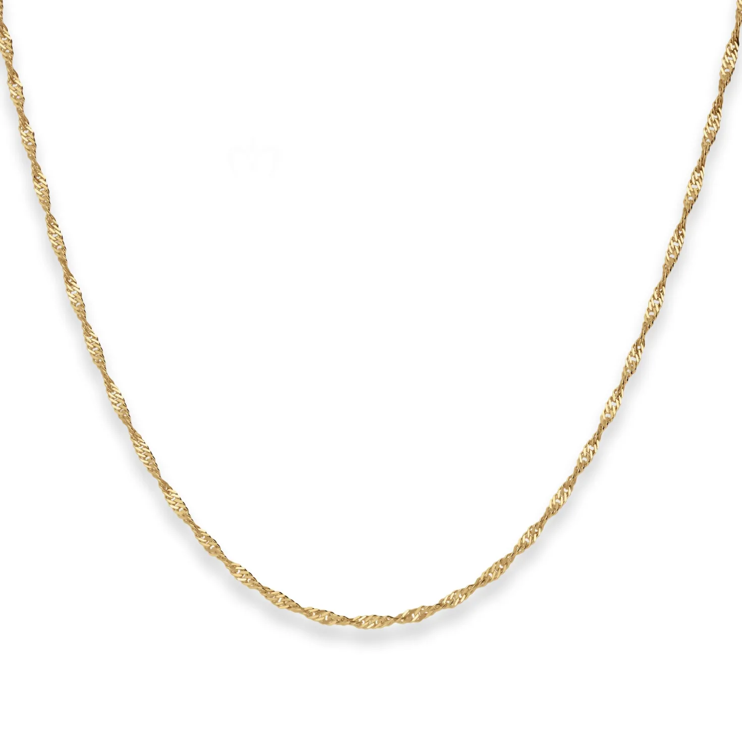 1,8mm Singapurkette Collier Halskette aus 585 Gold Gelbgold 50cm