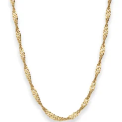 2,9mm Singapurkette Collier Halskette aus 333 Gold Gelbgold 45cm