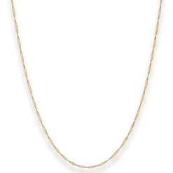 1,4mm Singapurkette Goldkette Collier Halskette aus 333 Gold Gelbgold 38cm