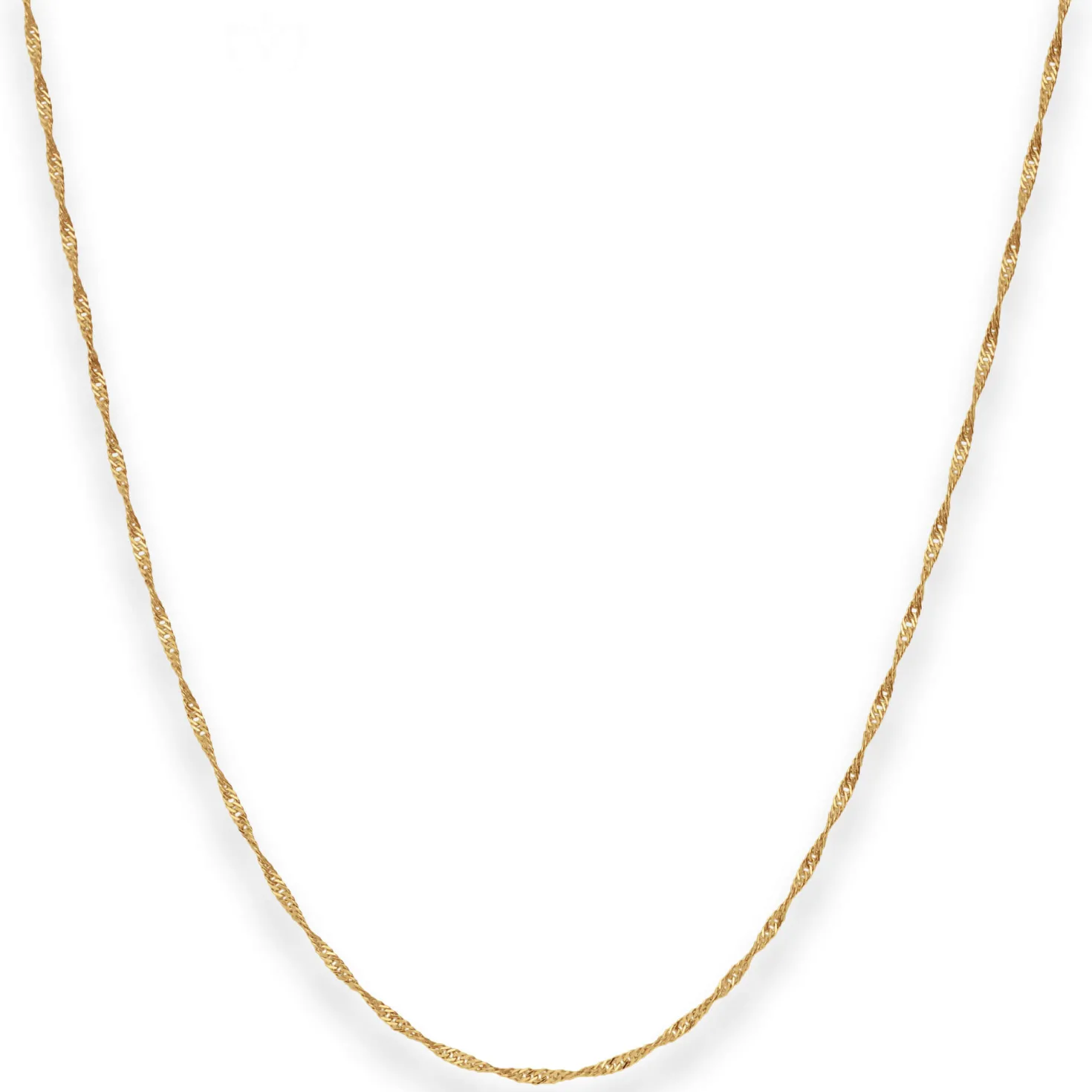 1,2mm Singapurkette Goldkette Collier Halskette aus 375 Gold Gelbgold 40cm