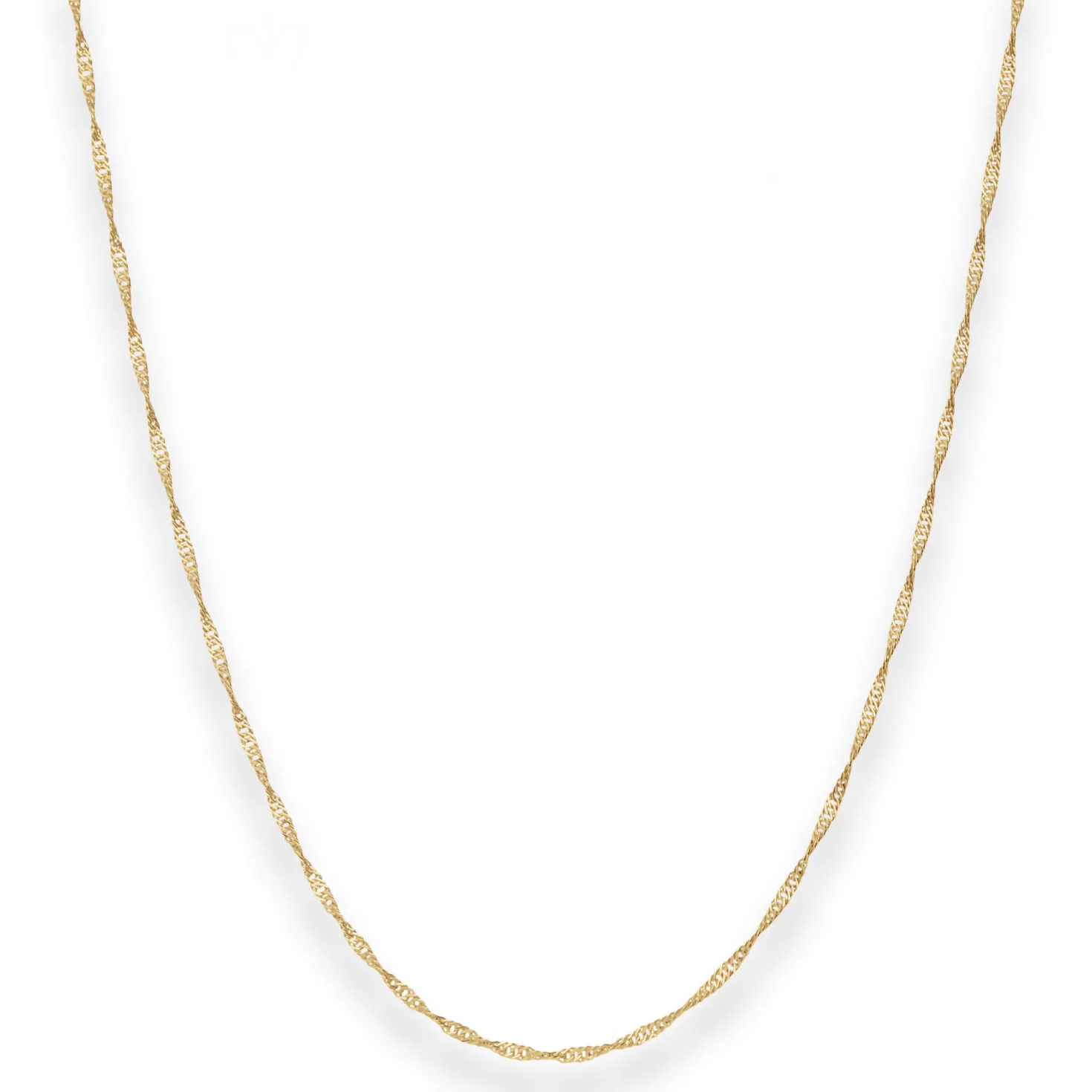 1,4mm Singapurkette Goldkette Collier Halskette aus 750 Gold Gelbgold 42cm