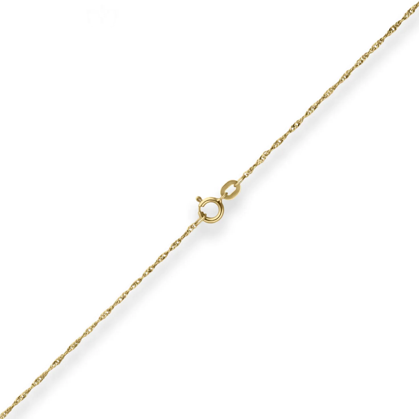 1mm Singapurkette Goldkette Collier Halskette aus 375 Gold Gelbgold 45cm
