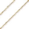 3,8mm Singapurkette Goldkette Collier Halskette aus 333 Gold Gelbgold 45cm