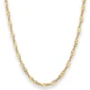 3,8mm Singapurkette Goldkette Collier Halskette aus 585 Gold Gelbgold 50cm