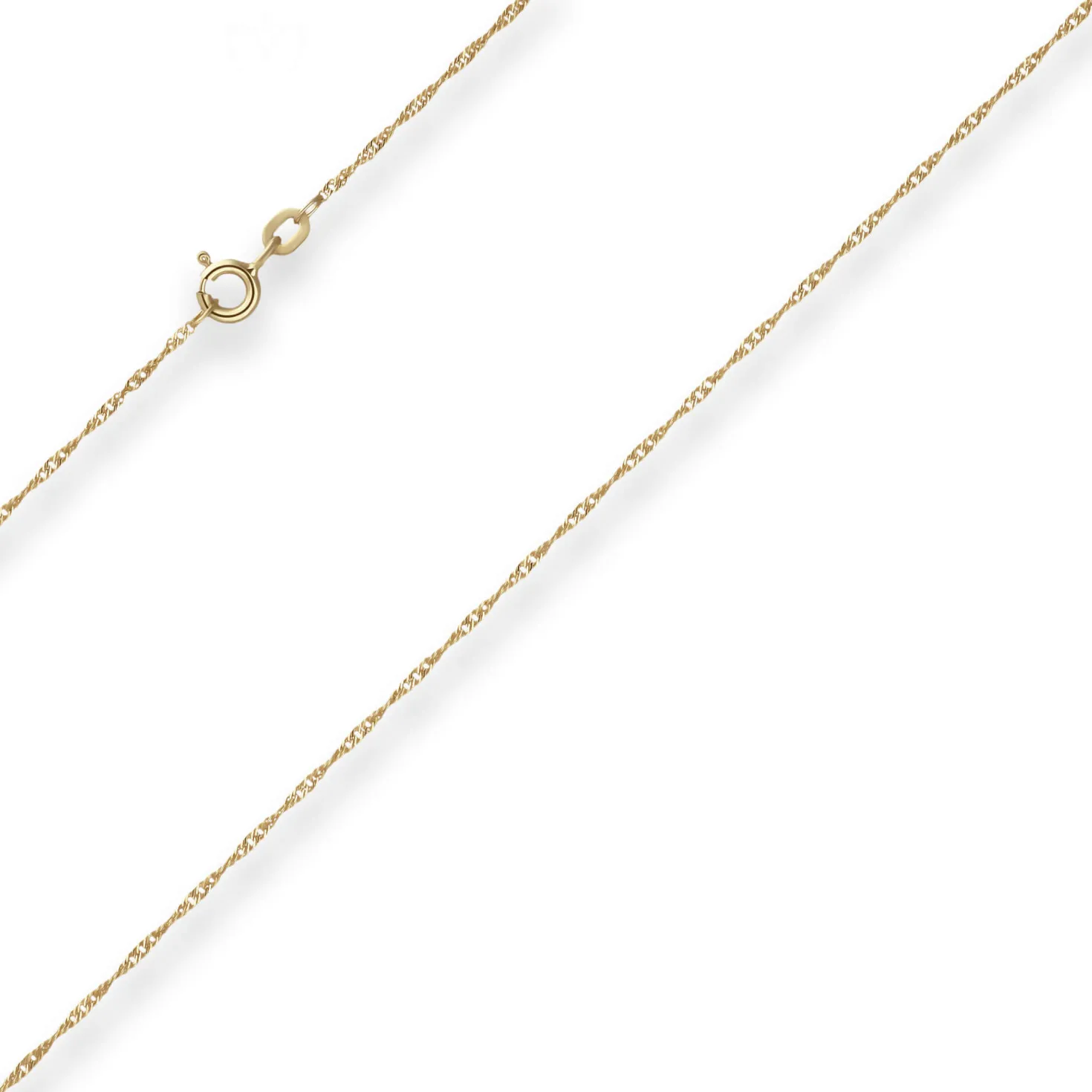 1,2mm Singapurkette Goldkette Collier Halskette aus 585 Gold Gelbgold 42cm
